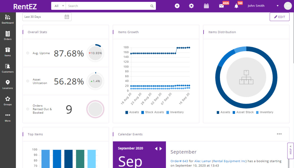 screenshot of EZRentOut