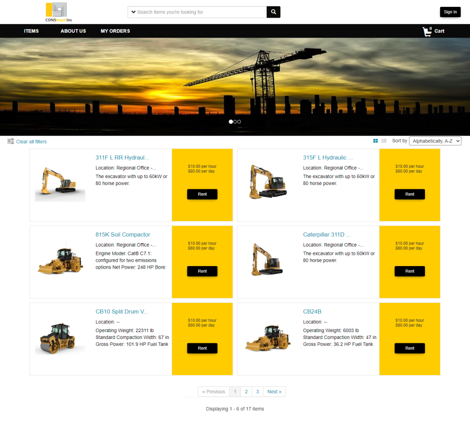 screenshot of EZRentOut