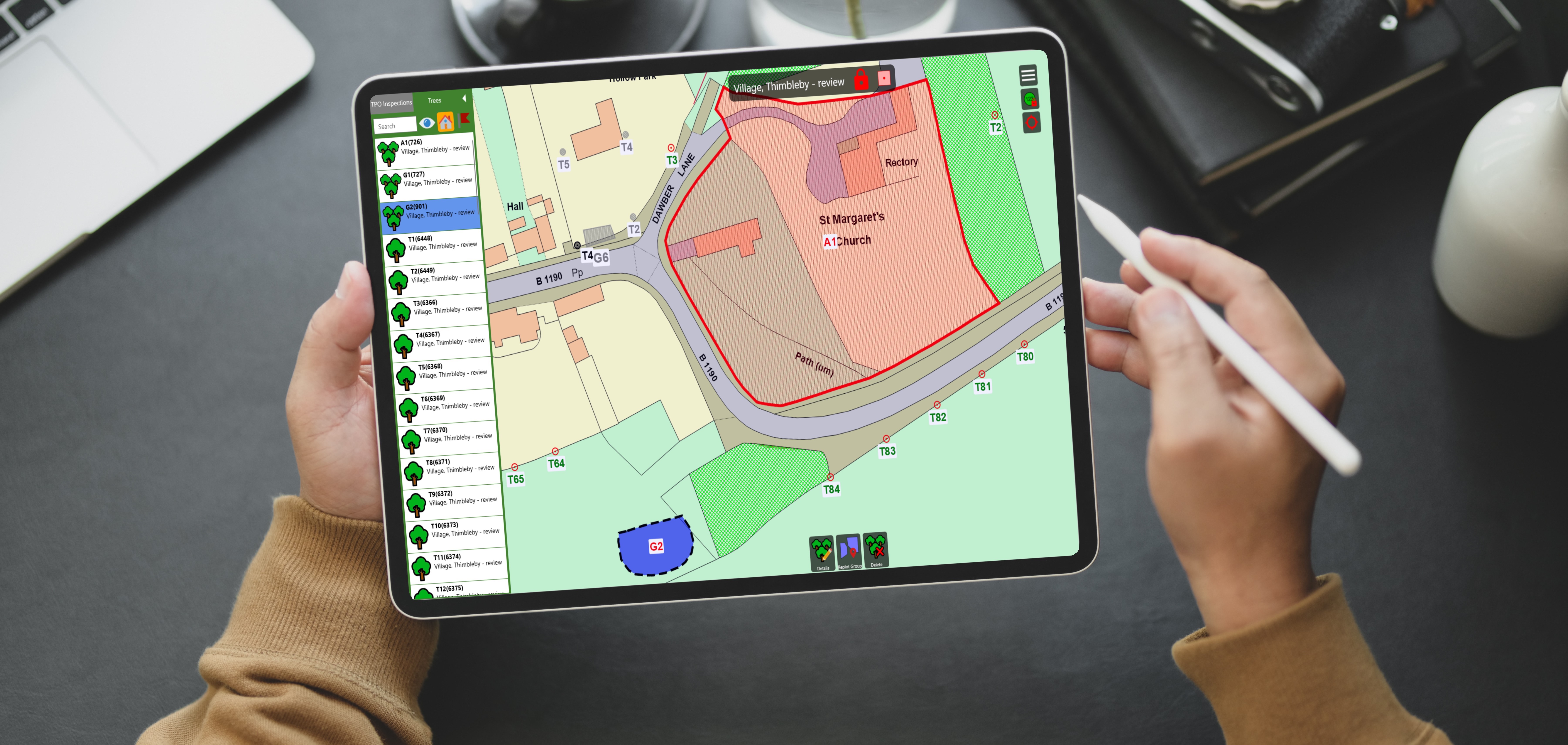 screenshot of EZYTREEV