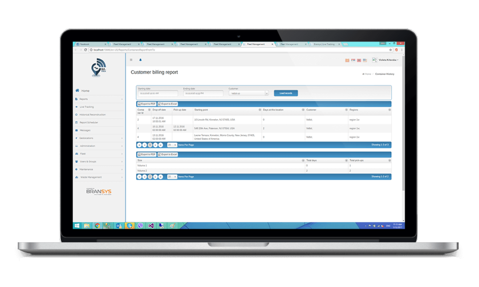screenshot of EZtoTrack