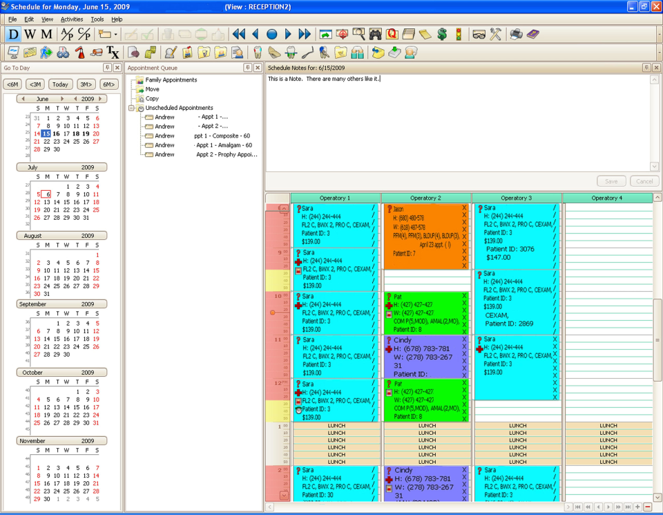 screenshot of Eaglesoft