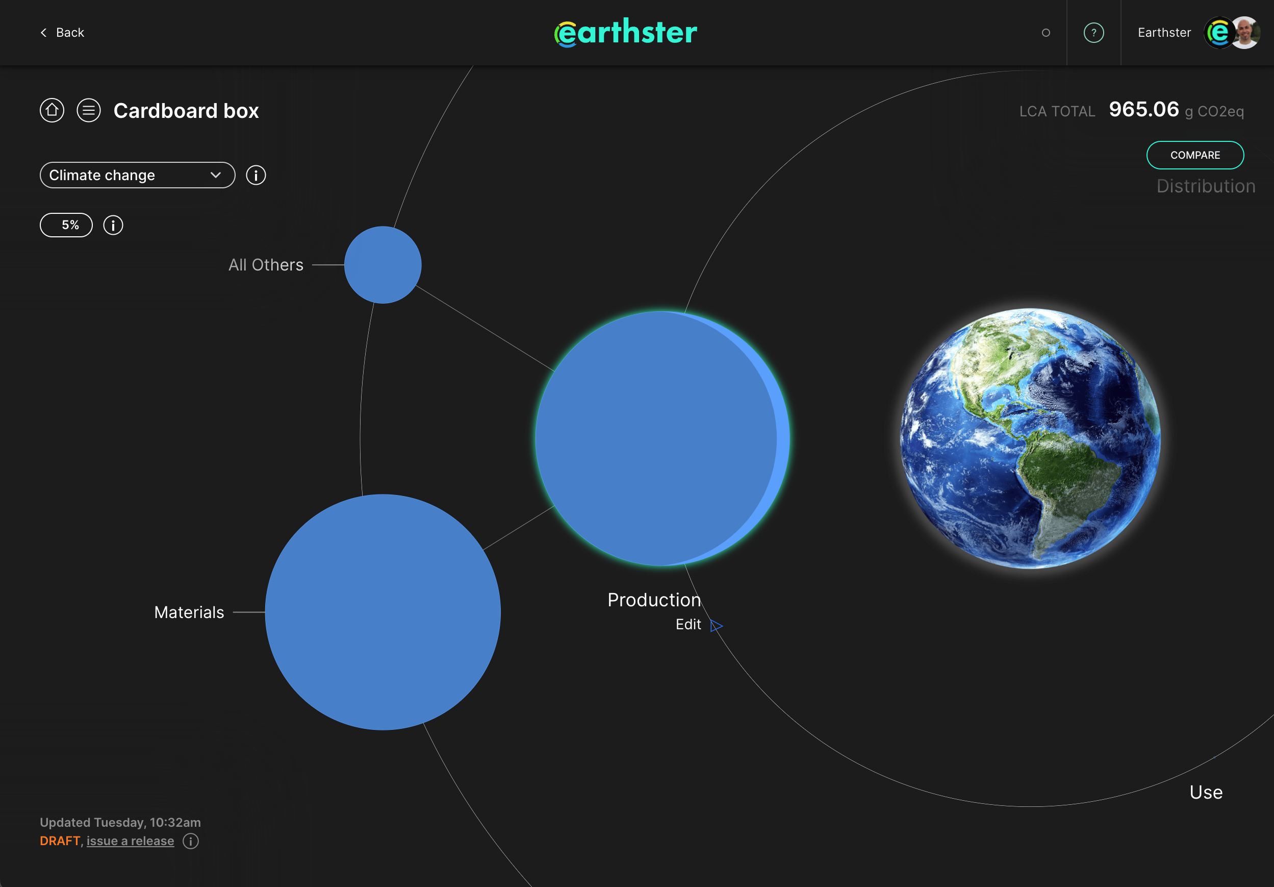 screenshot of Earthster