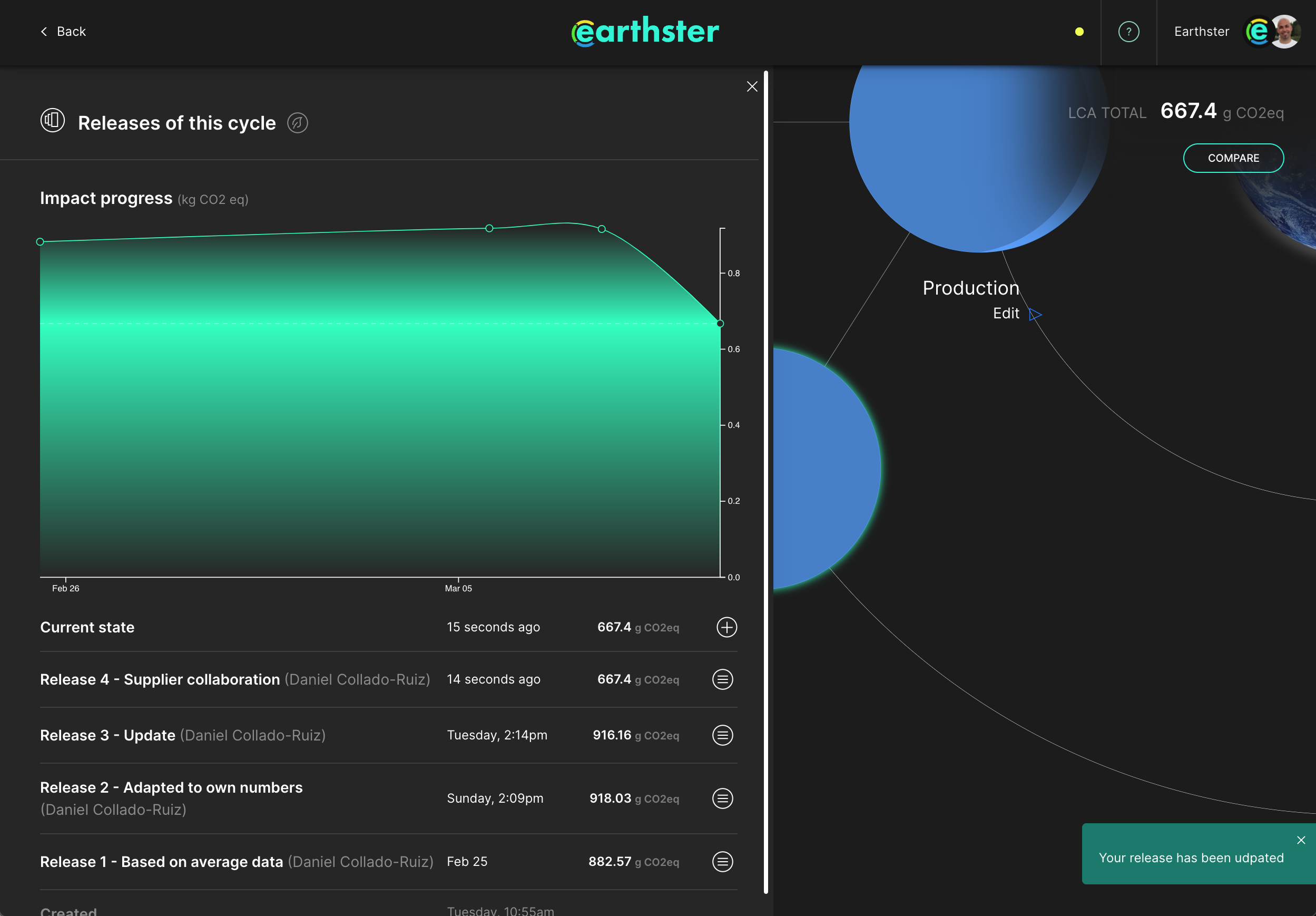 screenshot of Earthster