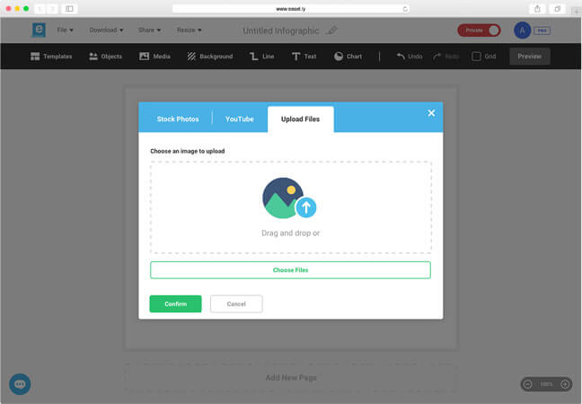 screenshot of Easelly