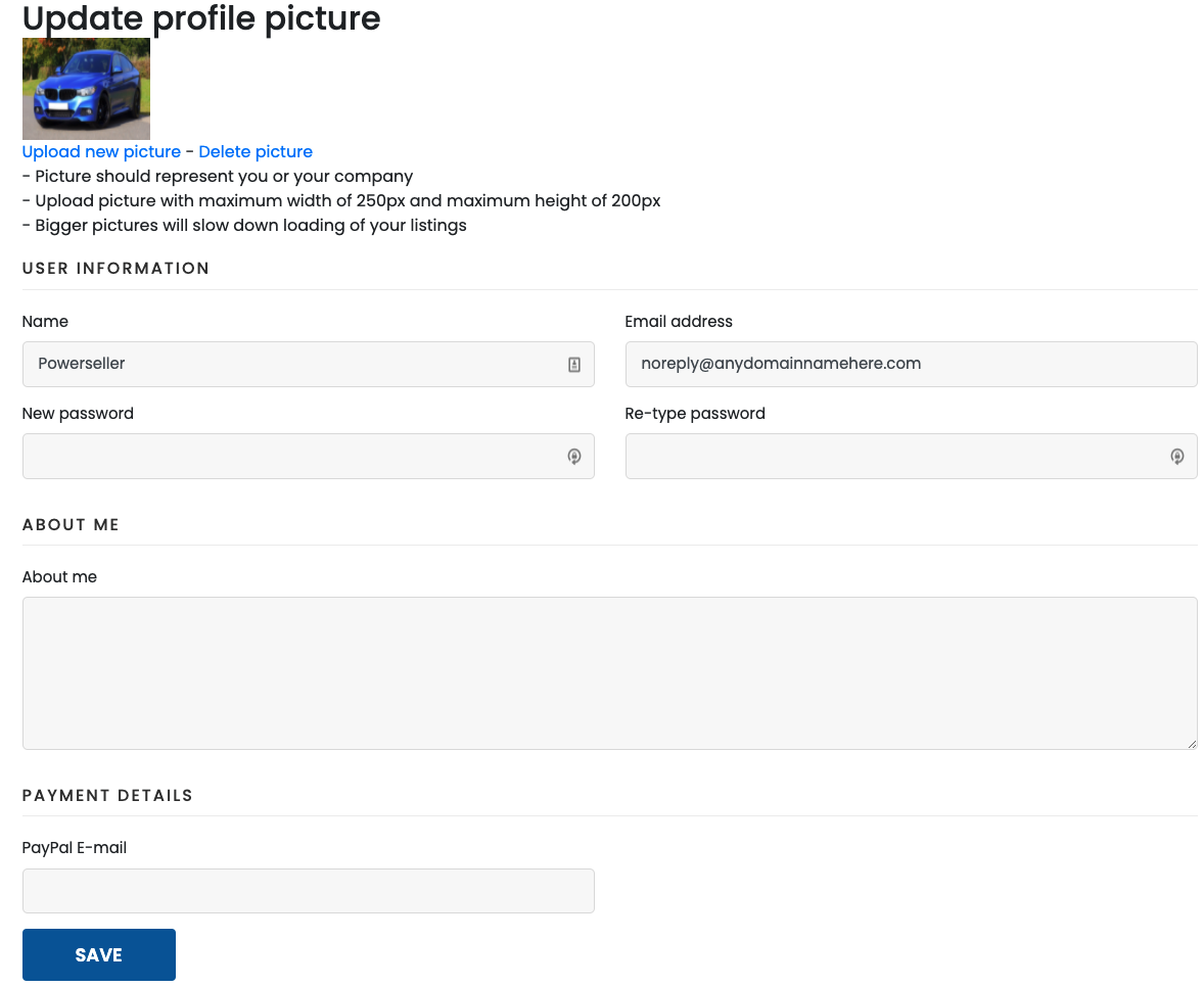 screenshot of Easy.Auction