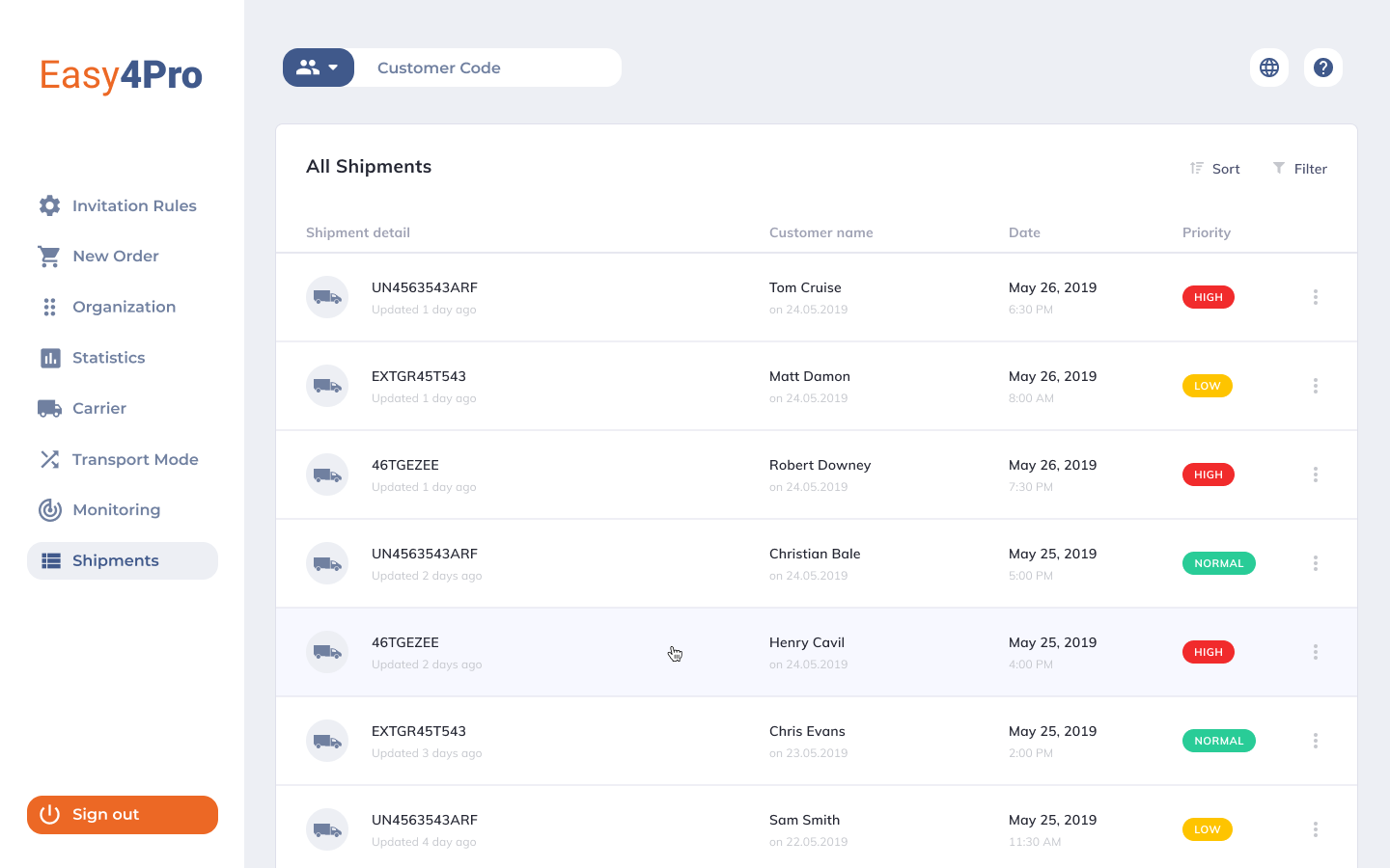 screenshot of Easy4Pro