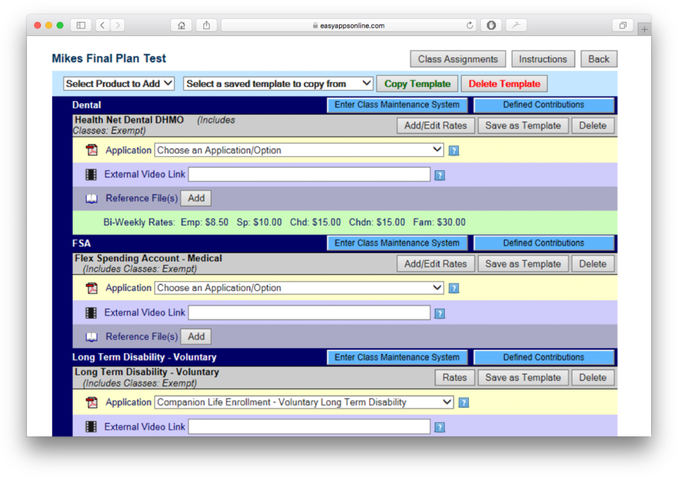 screenshot of EasyAppsOnline