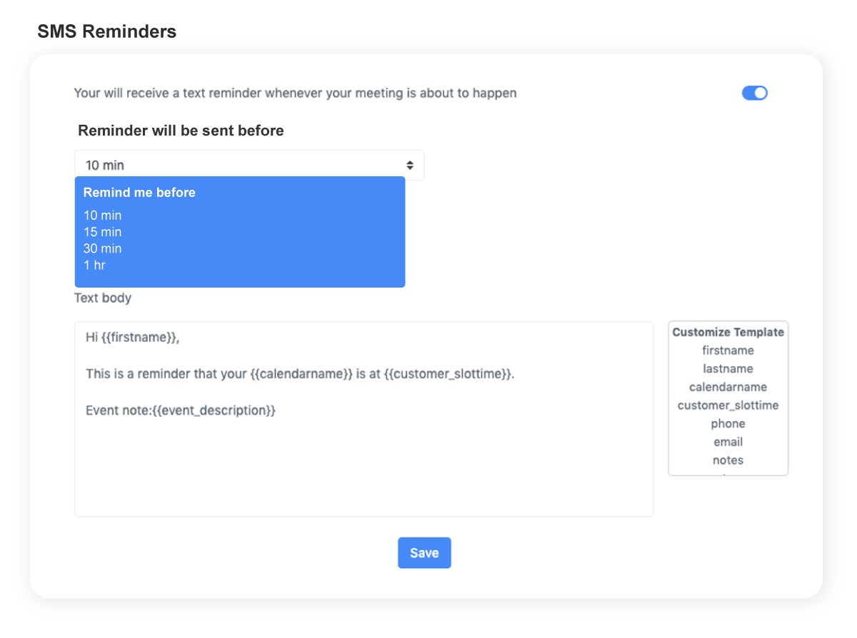 screenshot of EasyCalendar