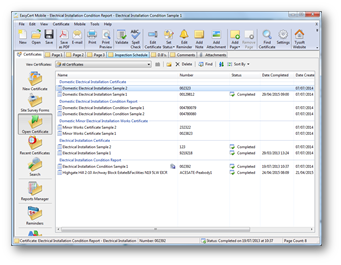 screenshot of EasyCert
