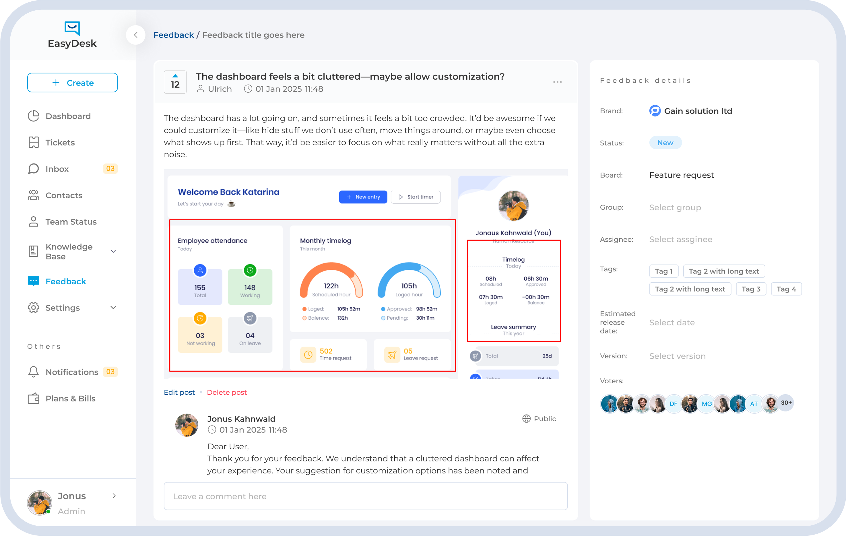 screenshot of EasyDesk