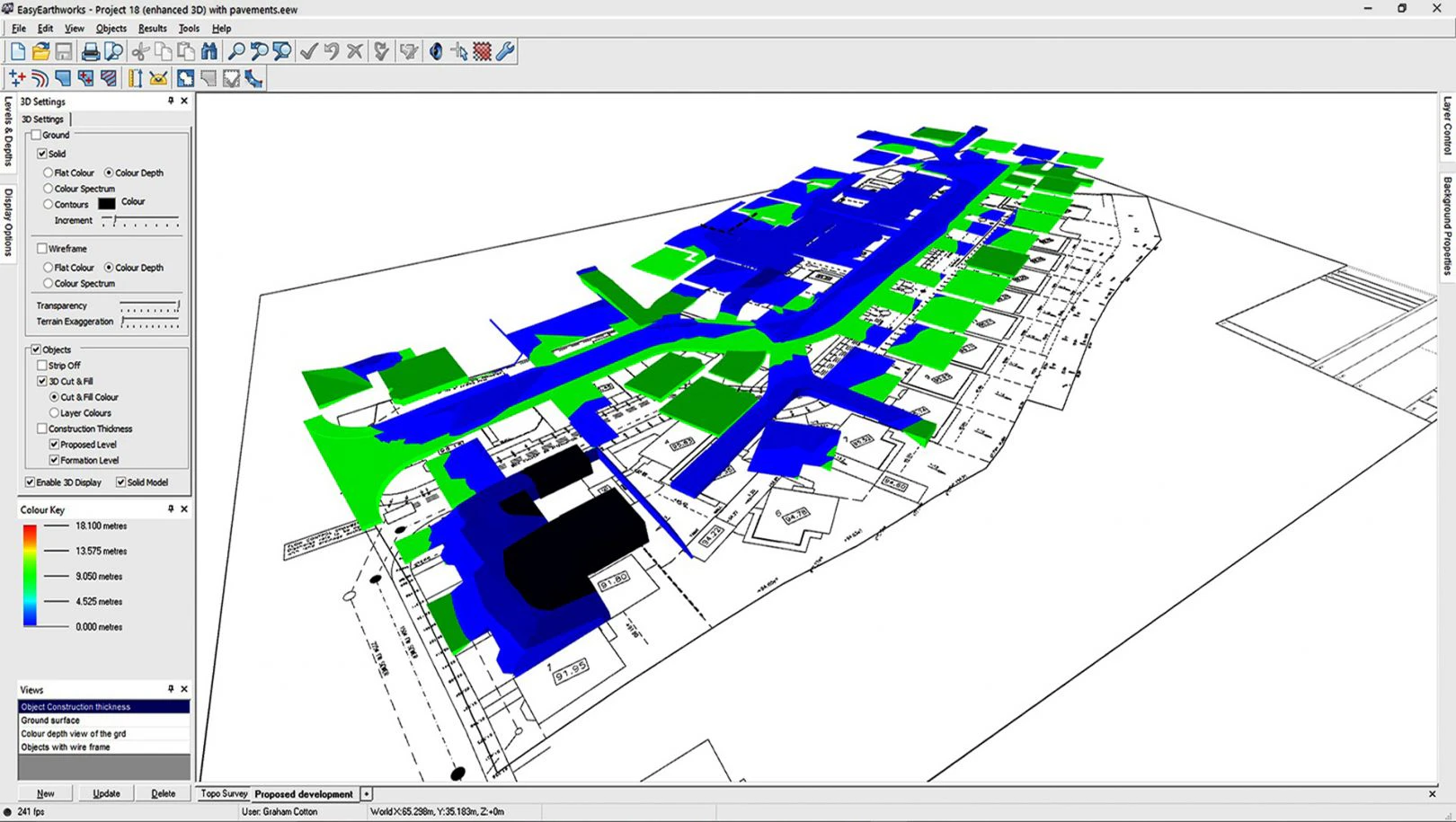 screenshot of EasyEarthworks