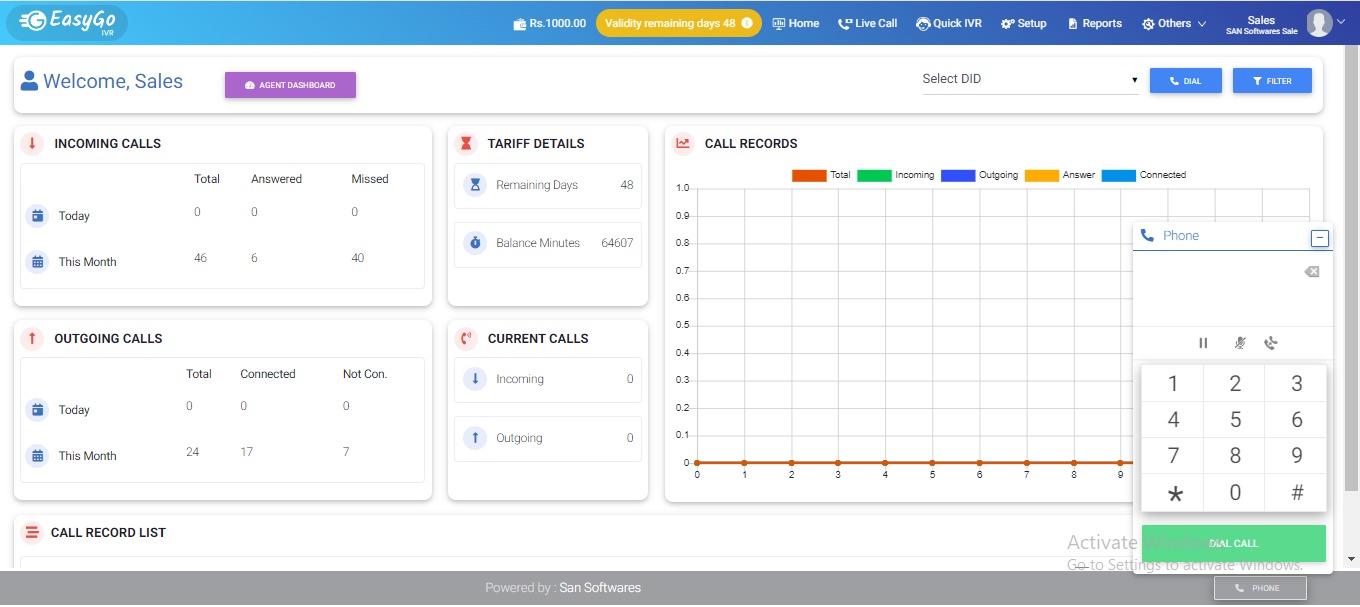 screenshot of EasyGoIVR