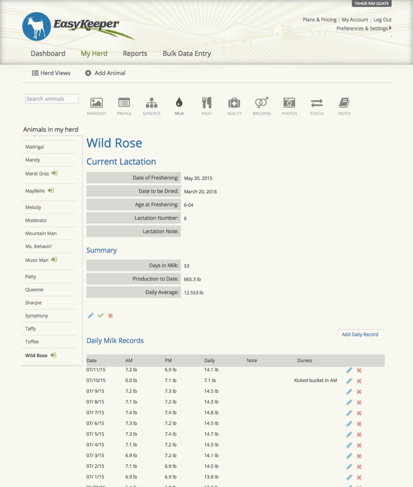 screenshot of EasyKeeper