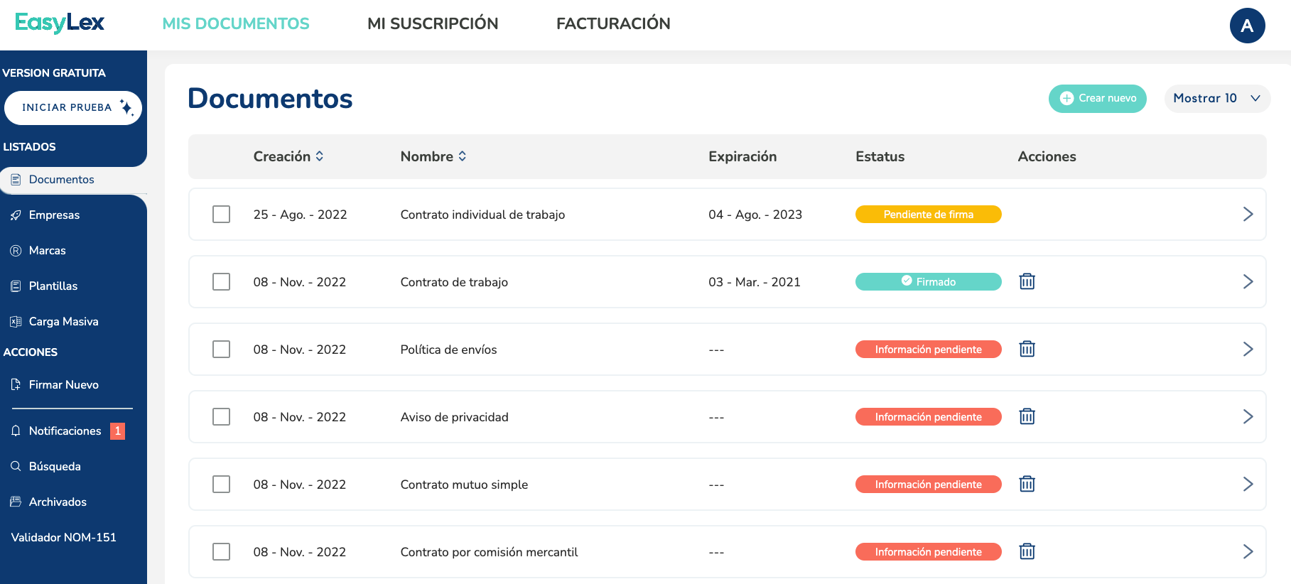 screenshot of EasyLex