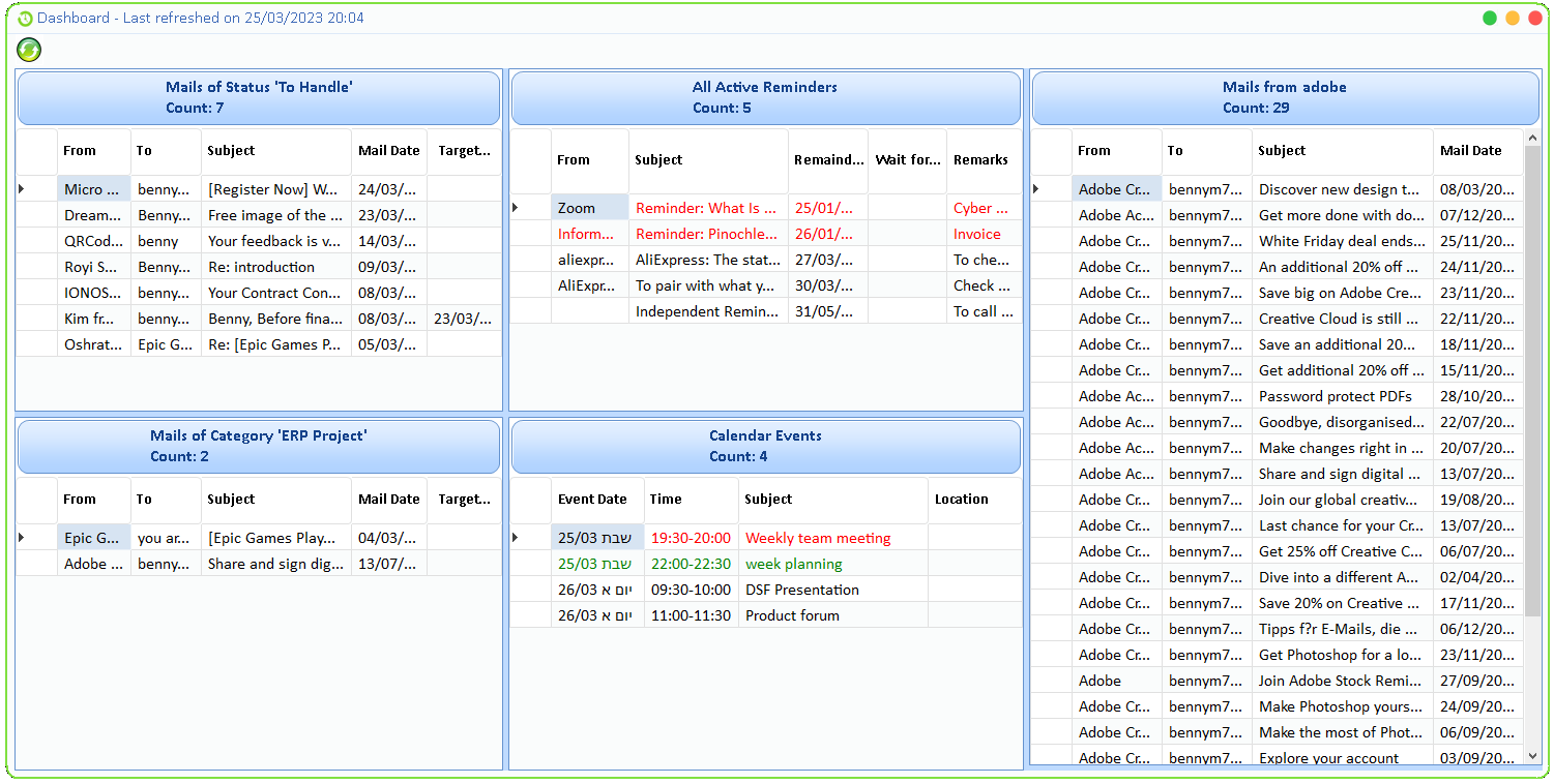 screenshot of EasyMailook