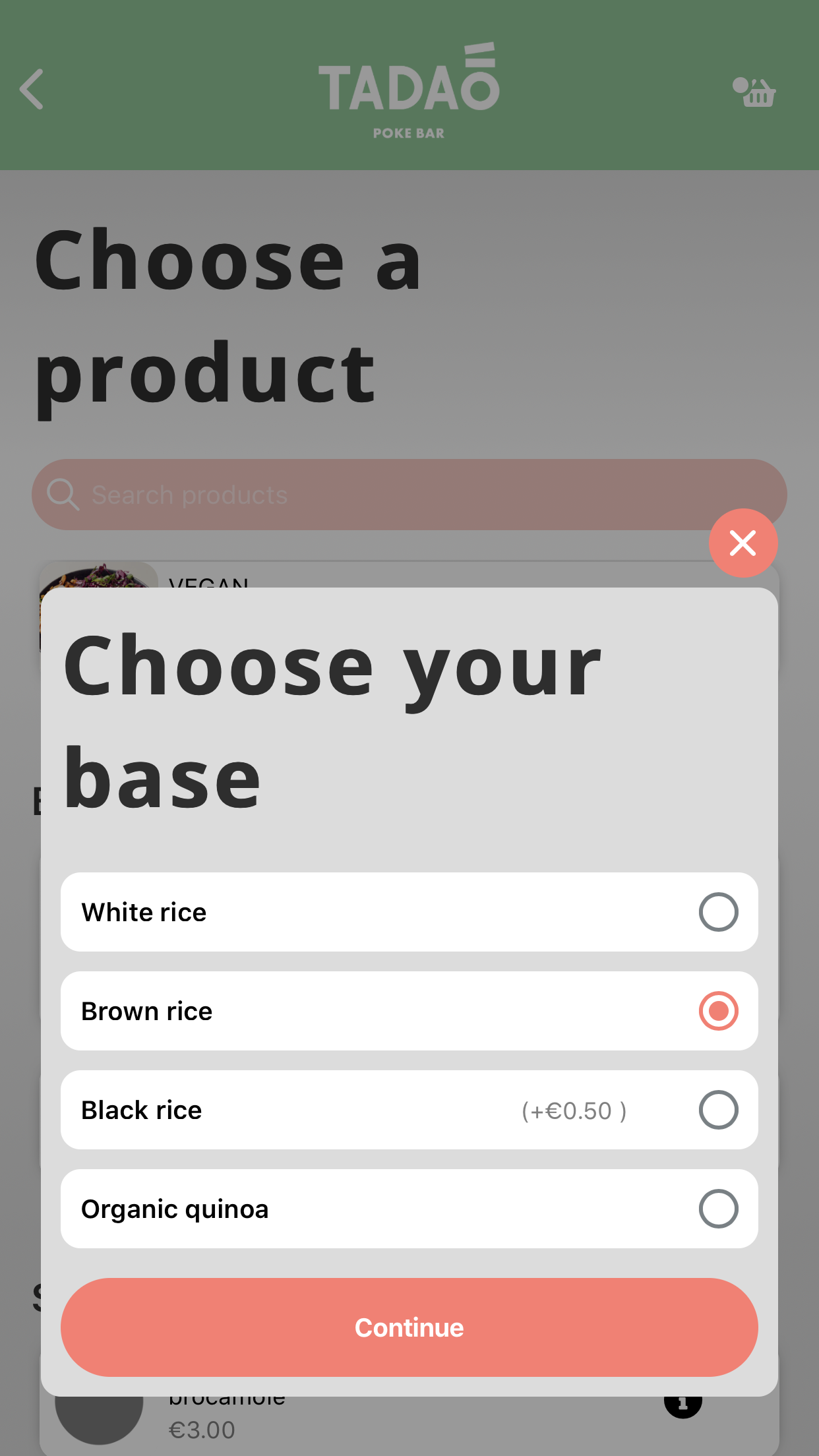 screenshot of EasyOrder