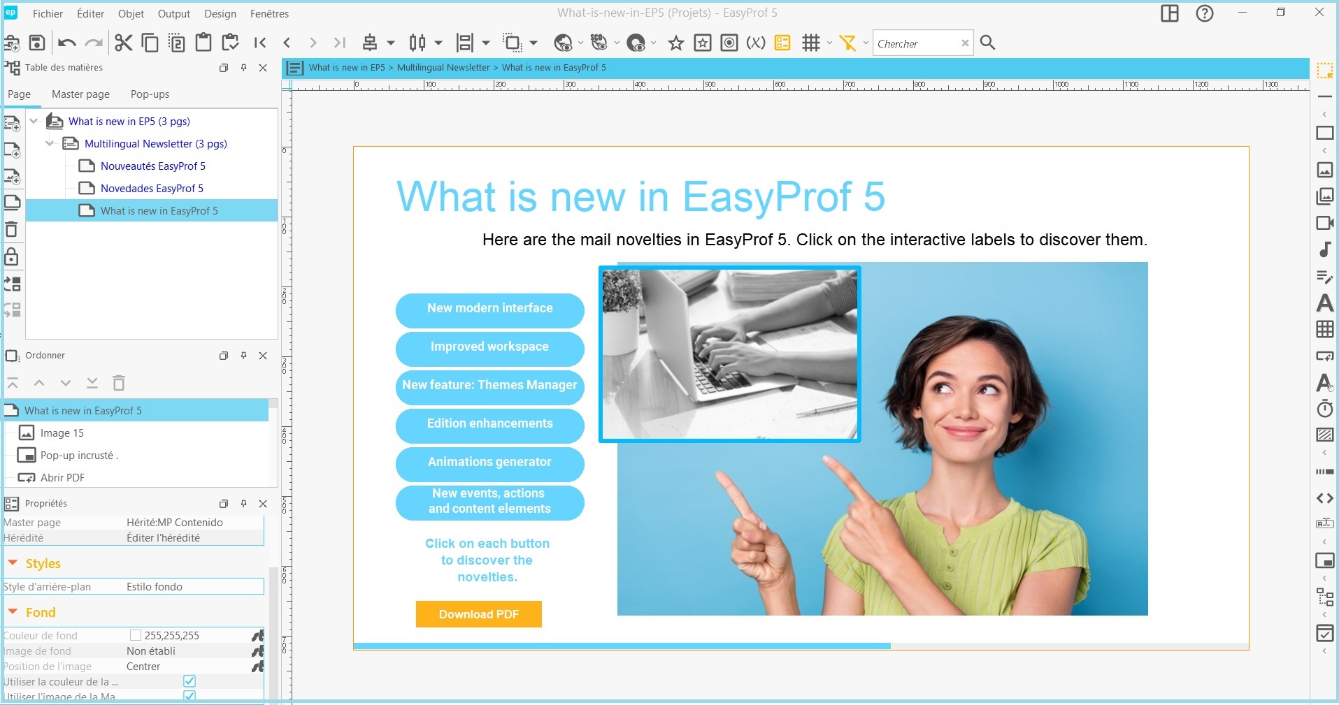 screenshot of EasyProf