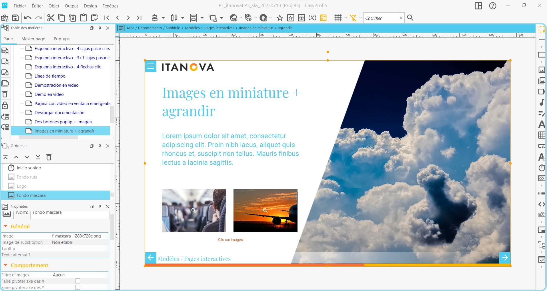 screenshot of EasyProf