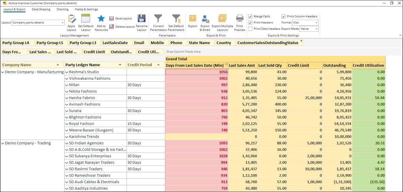 screenshot of EasyReports