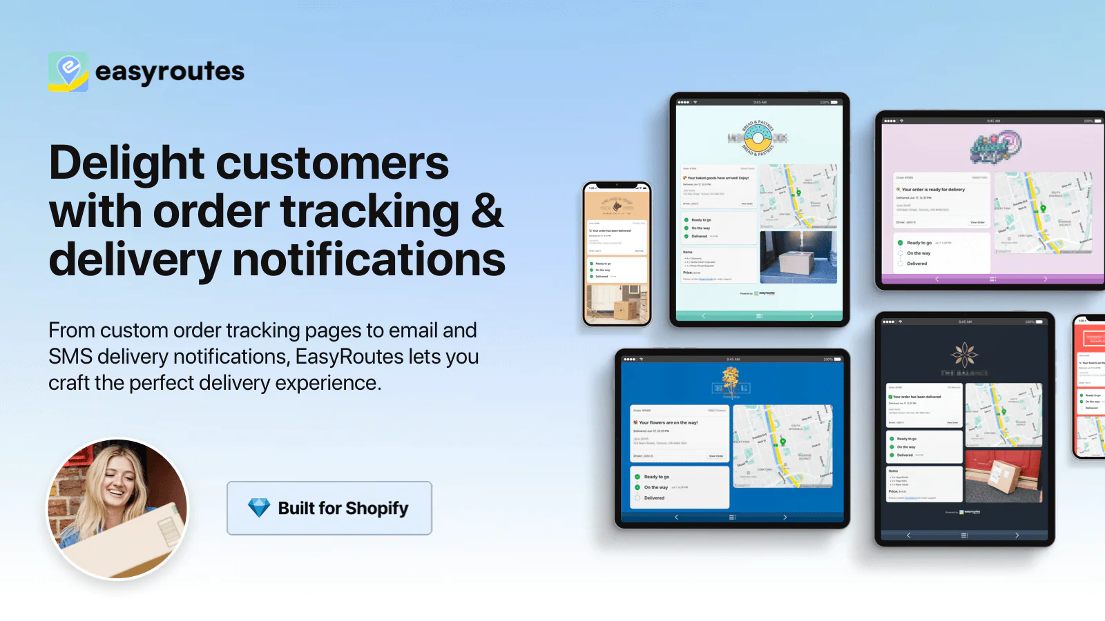 screenshot of EasyRoutes
