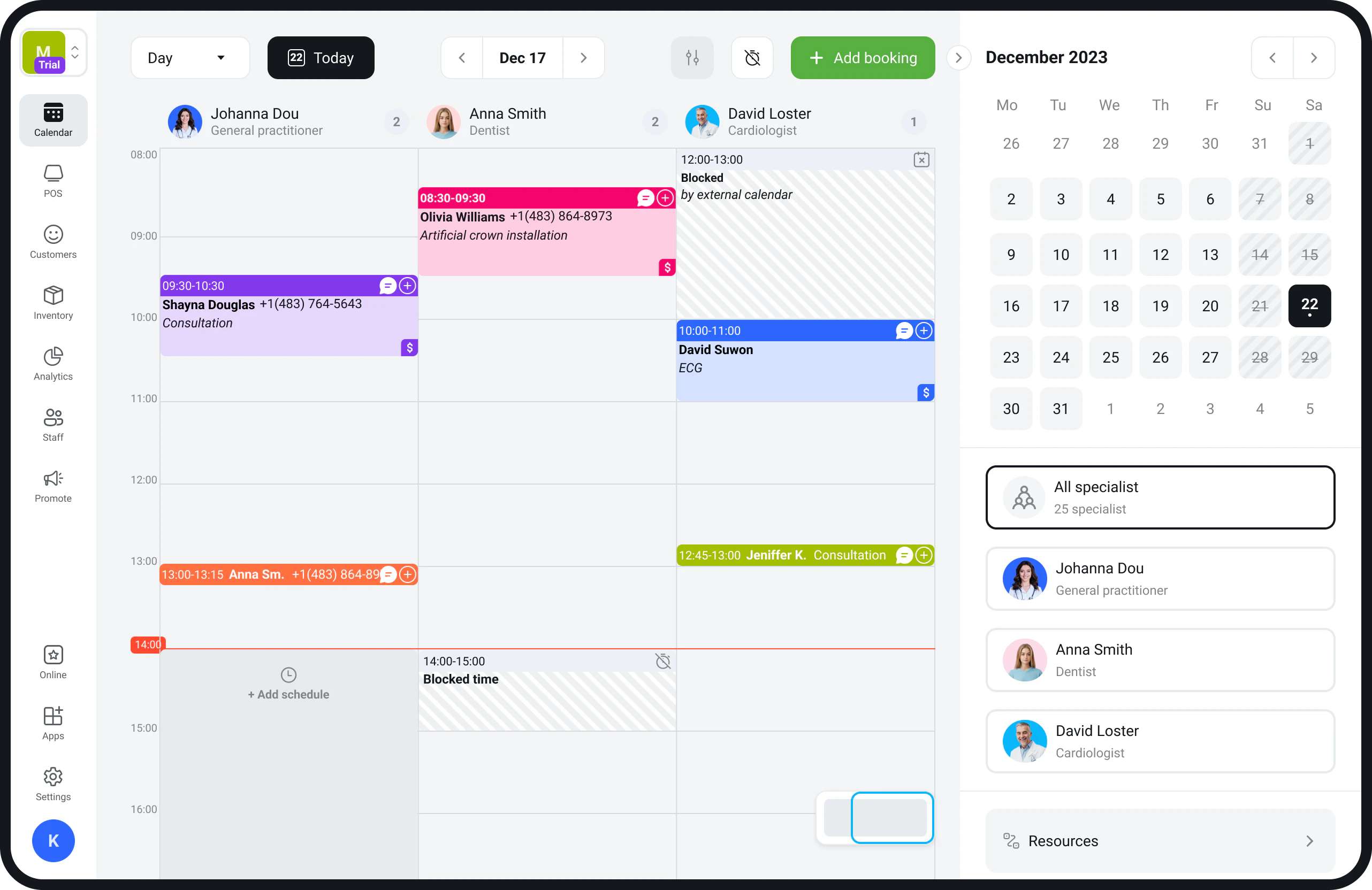 screenshot of EasyWeek
