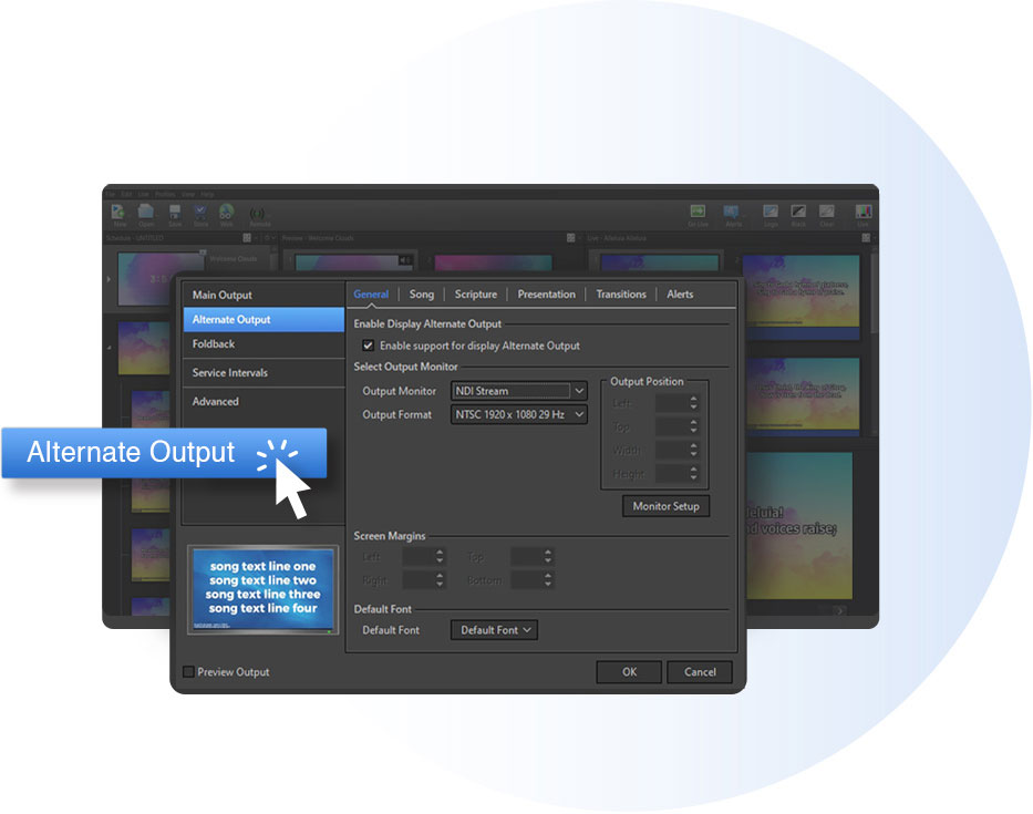 screenshot of EasyWorship