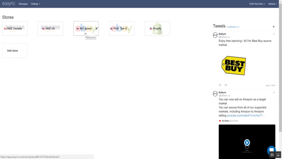 screenshot of Easync