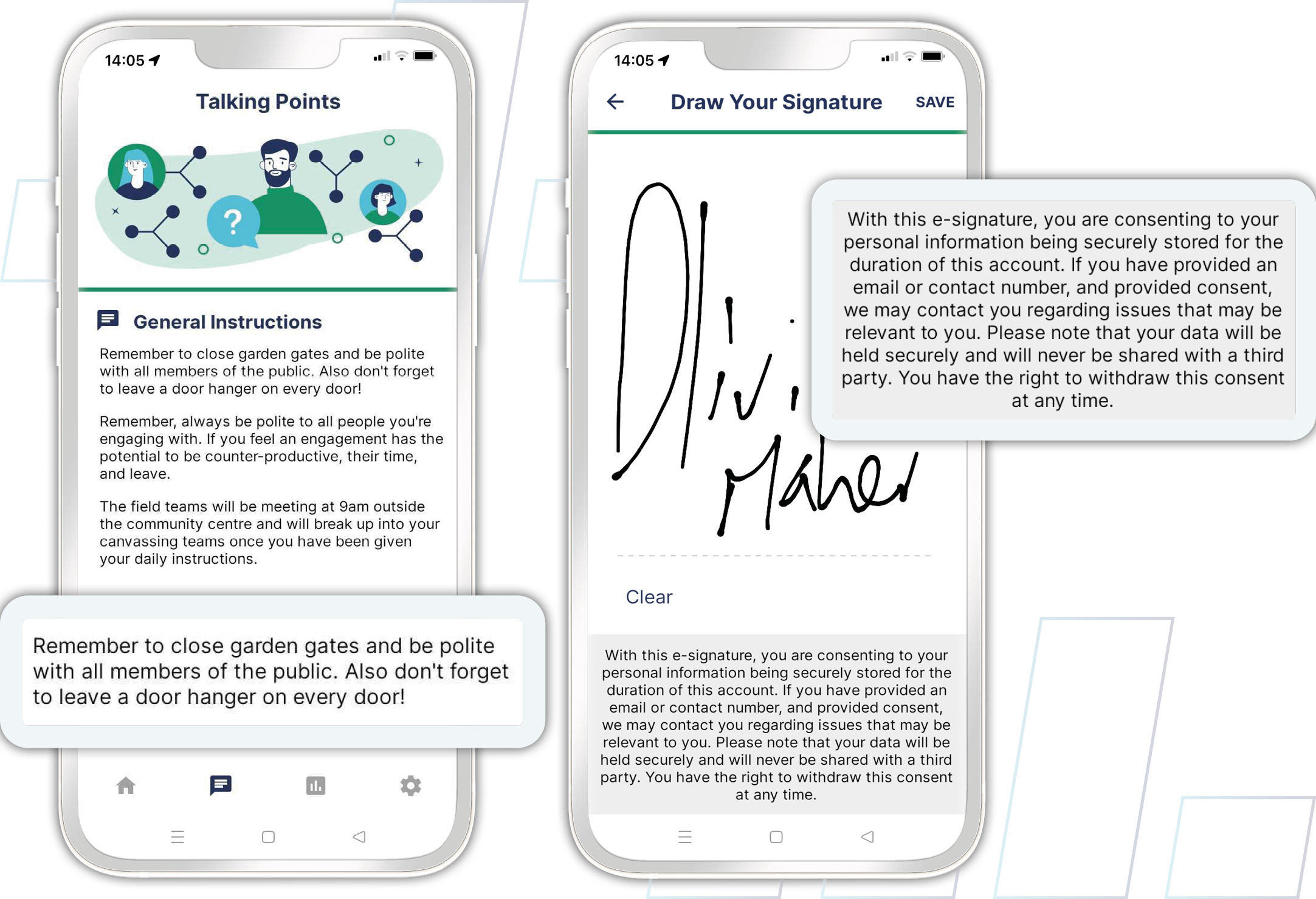 screenshot of Ecanvasser