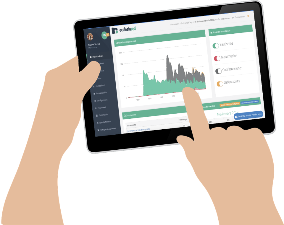 screenshot of Ecclesiared