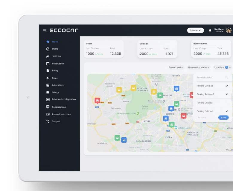 screenshot of Eccocar
