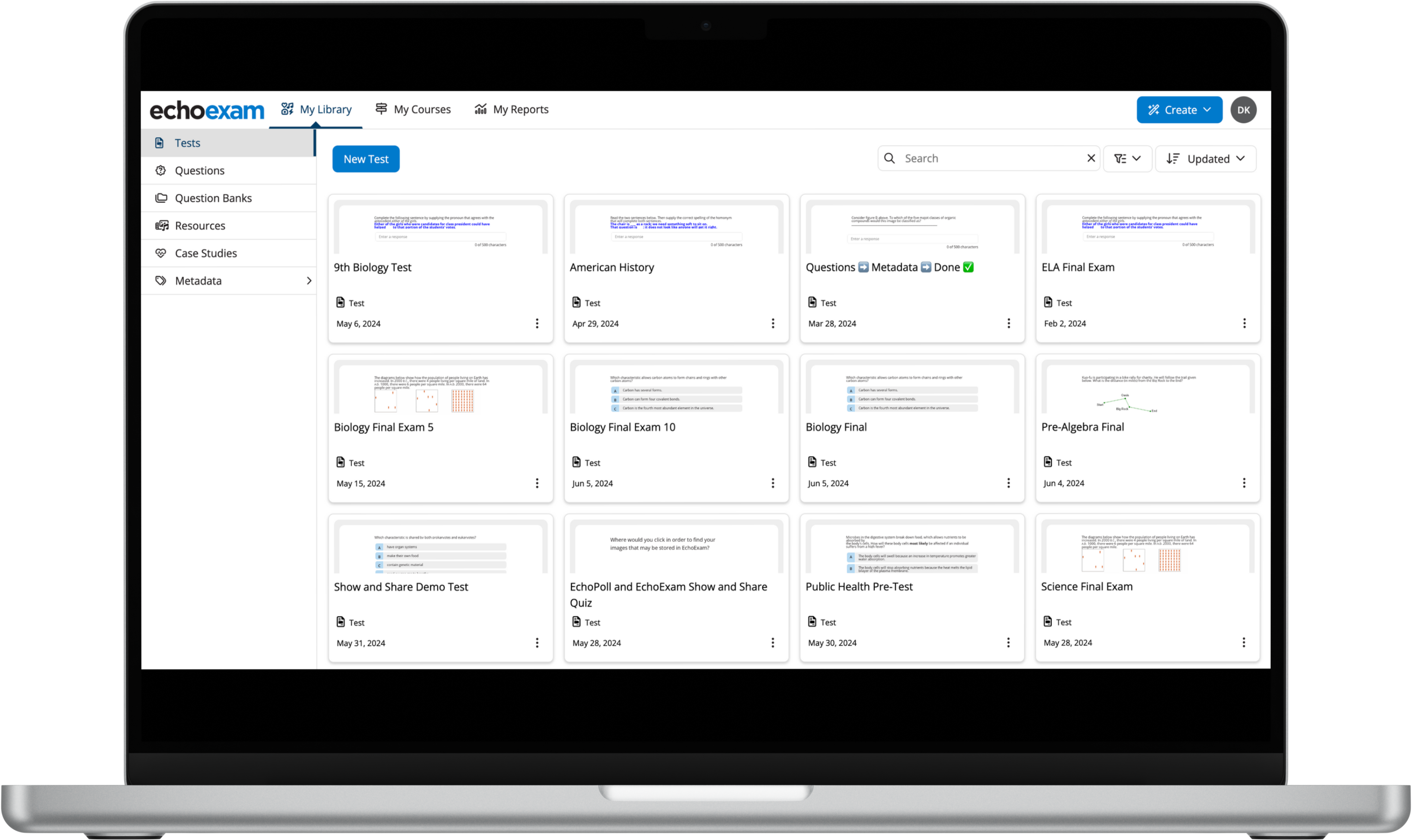 screenshot of Echo360