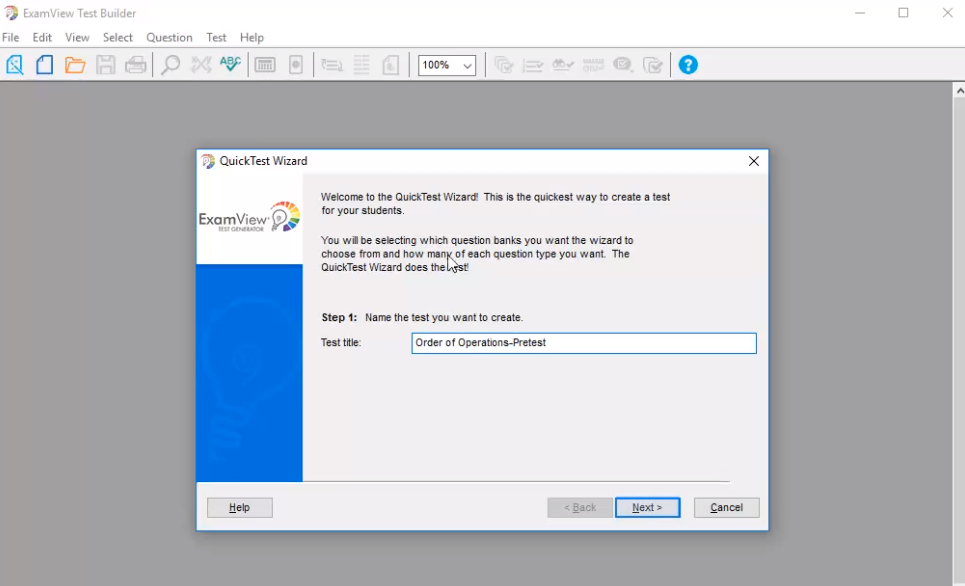 screenshot of EchoExam