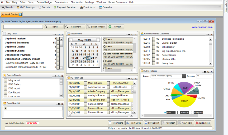 screenshot of Eclipse