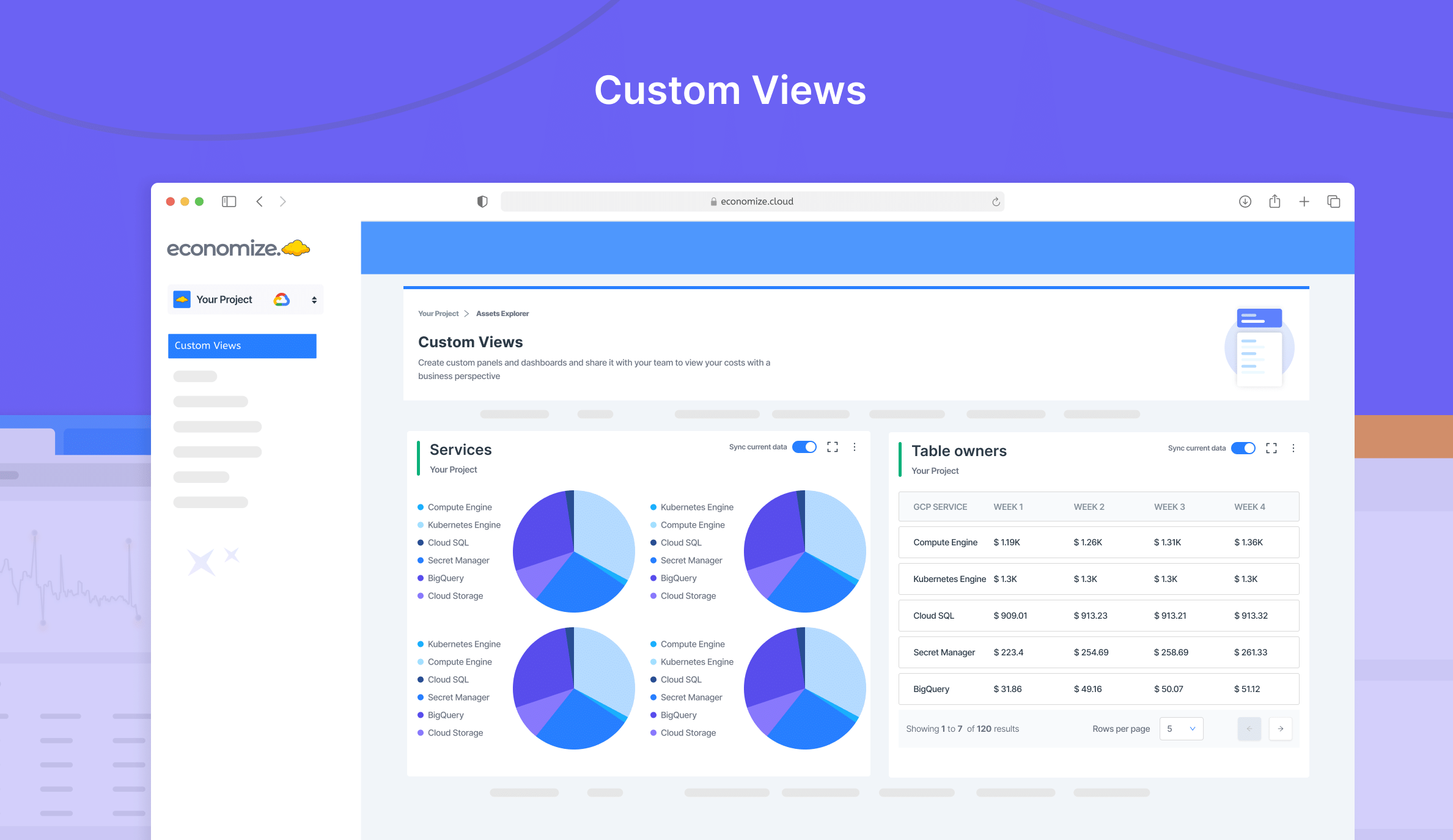 screenshot of Economize