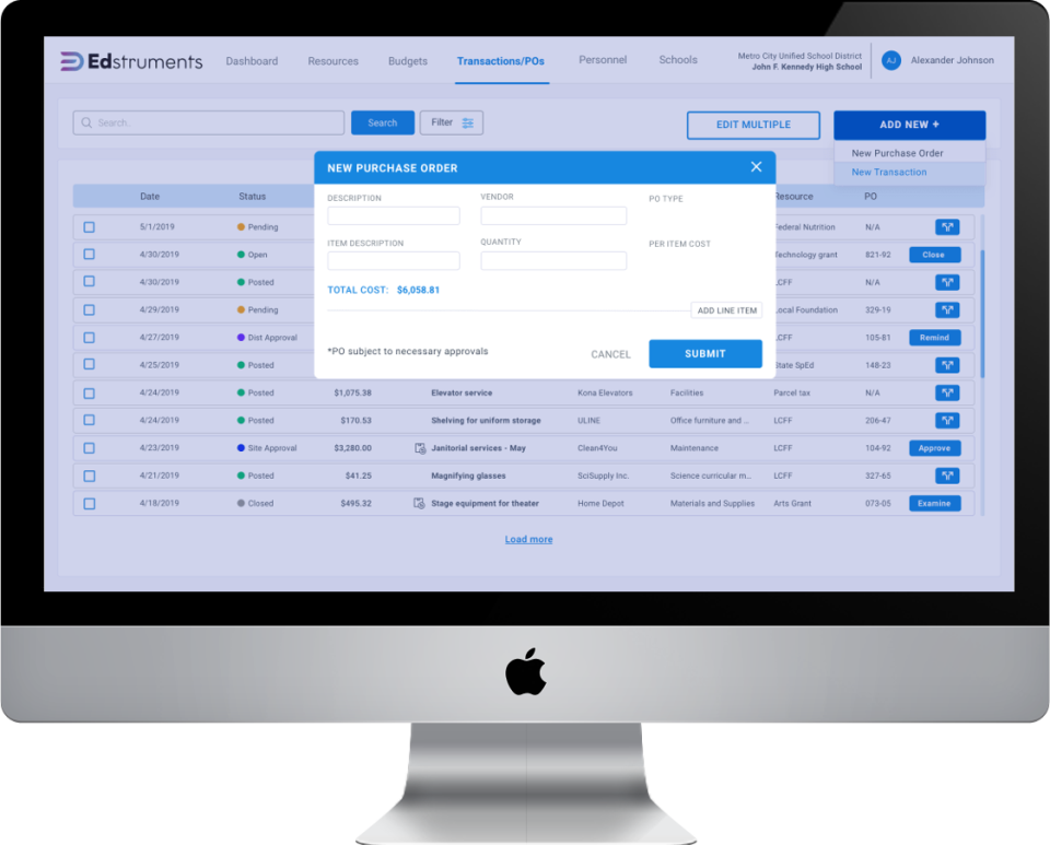 screenshot of Edstruments