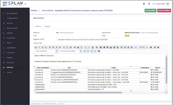 screenshot of EduPLANWeb