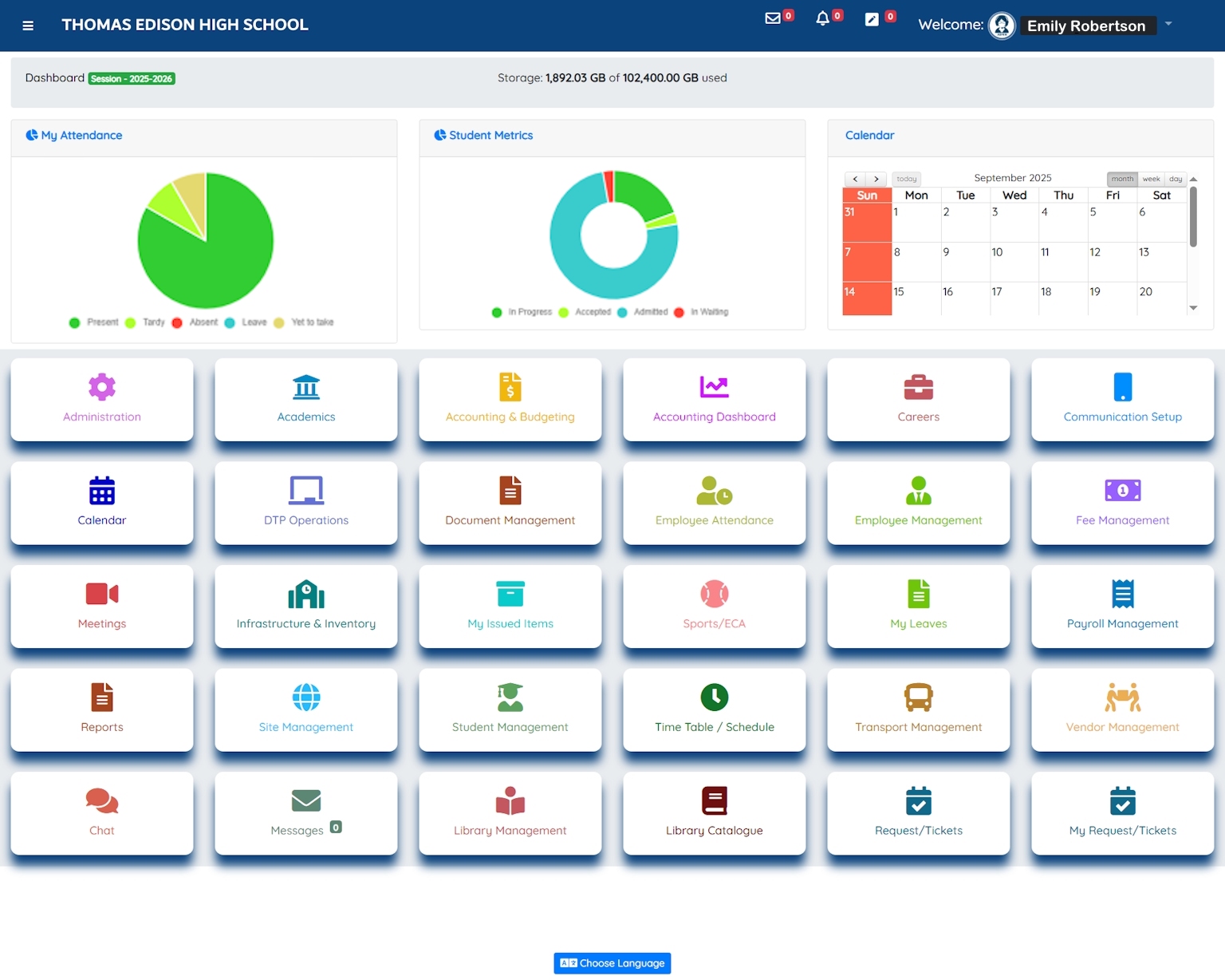 screenshot of Edublooms