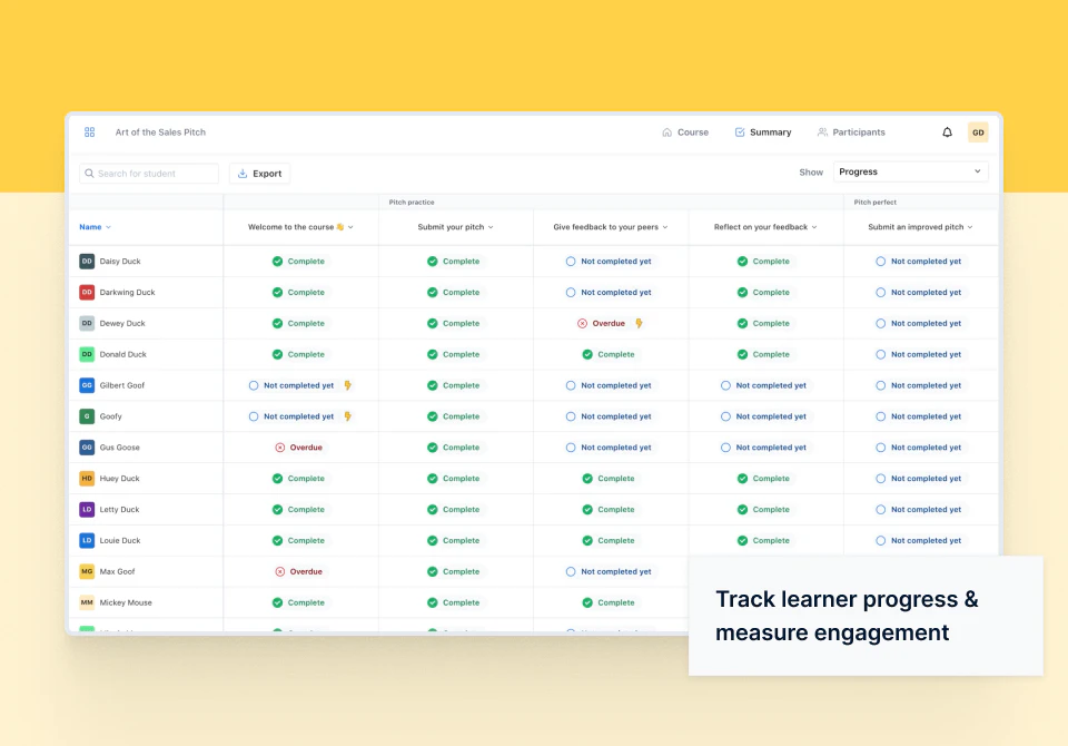 screenshot of Eduflow