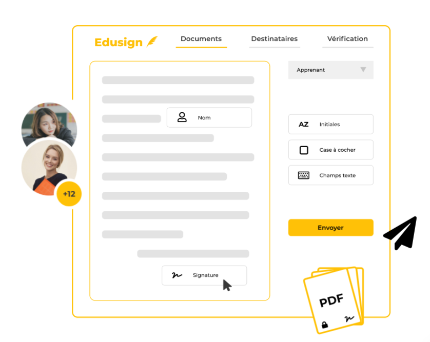 screenshot of Edusign