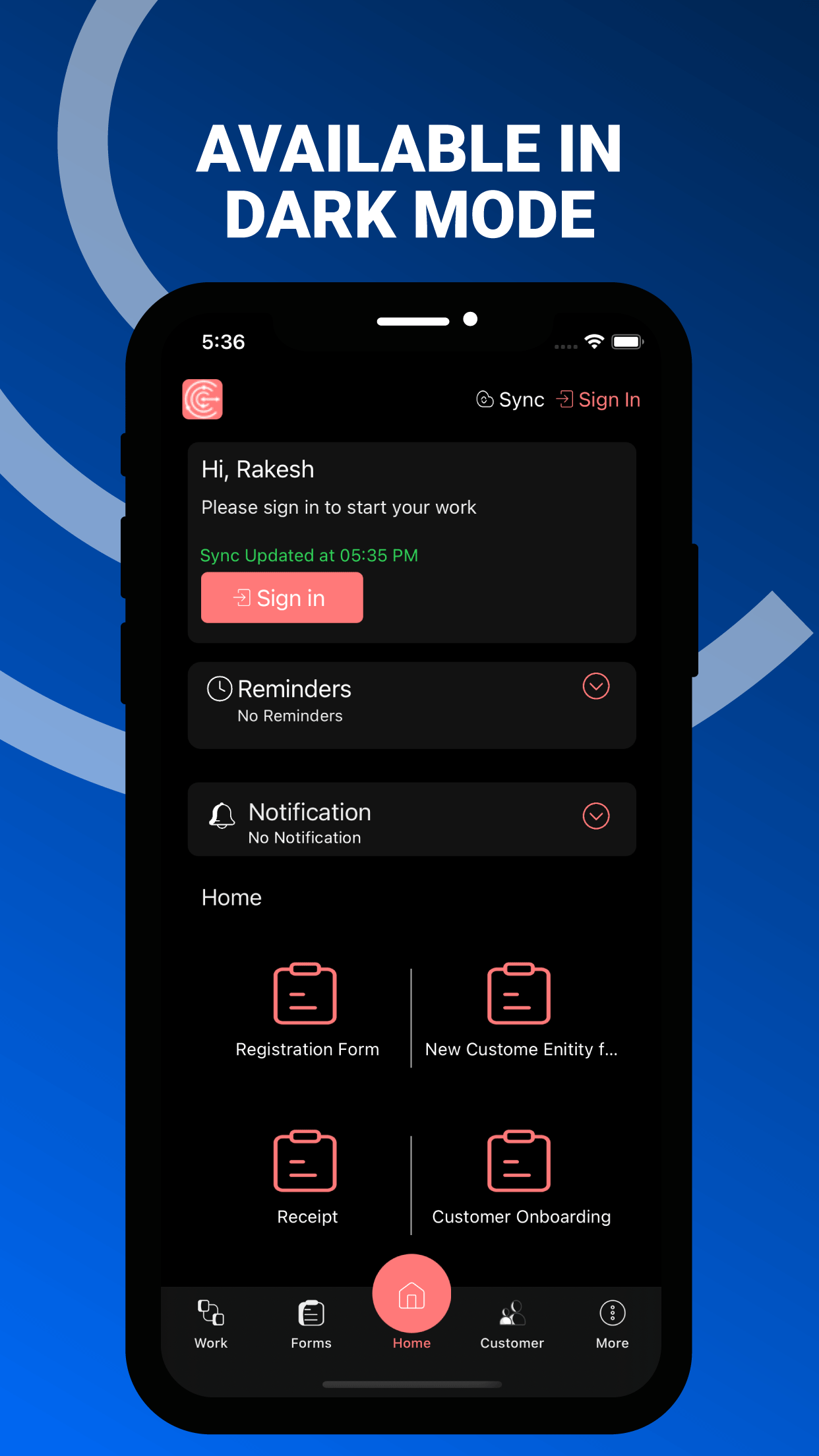 screenshot of Effort