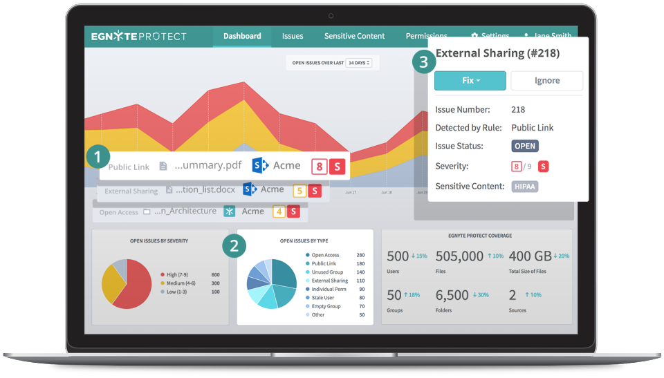 screenshot of Egnyte