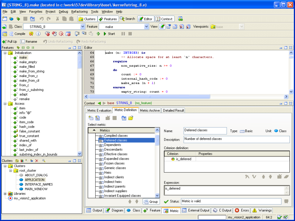 screenshot of EiffelStudio