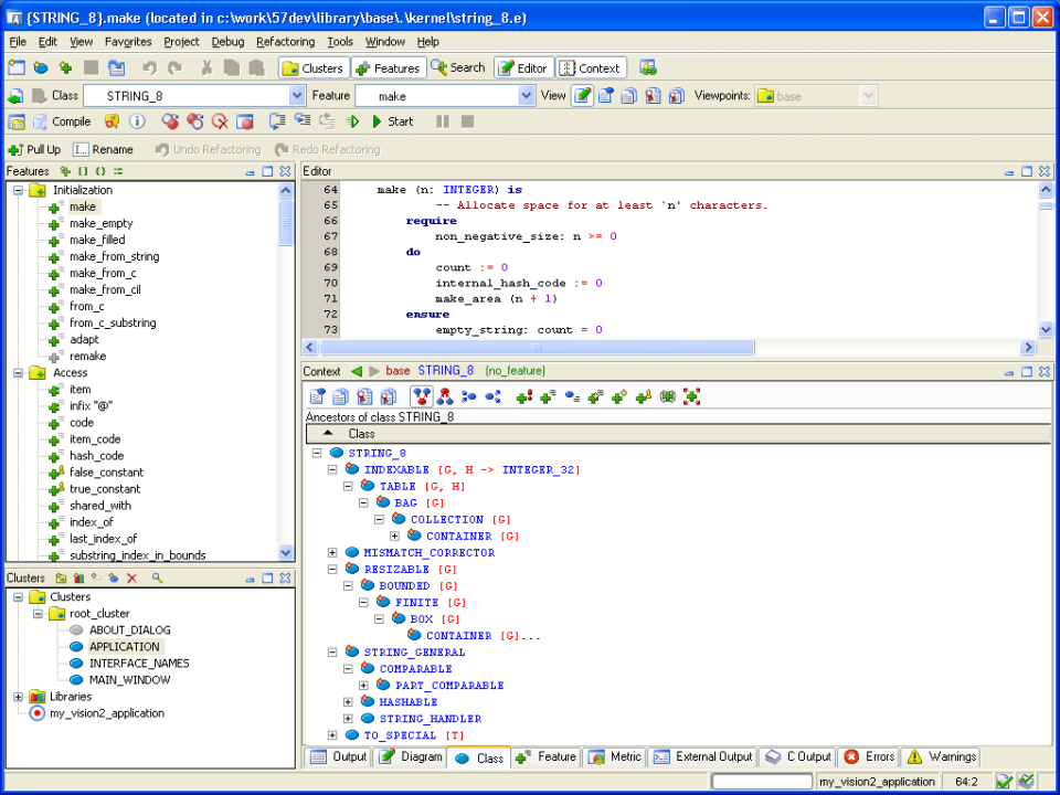screenshot of EiffelStudio