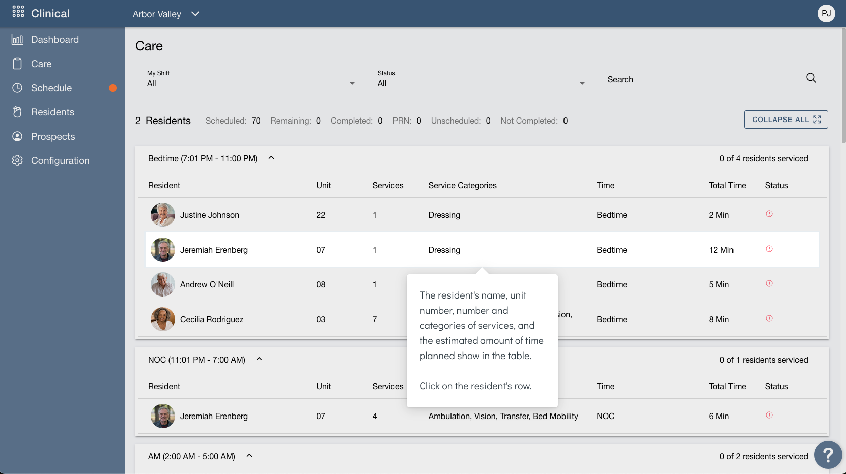 screenshot of Eldermark