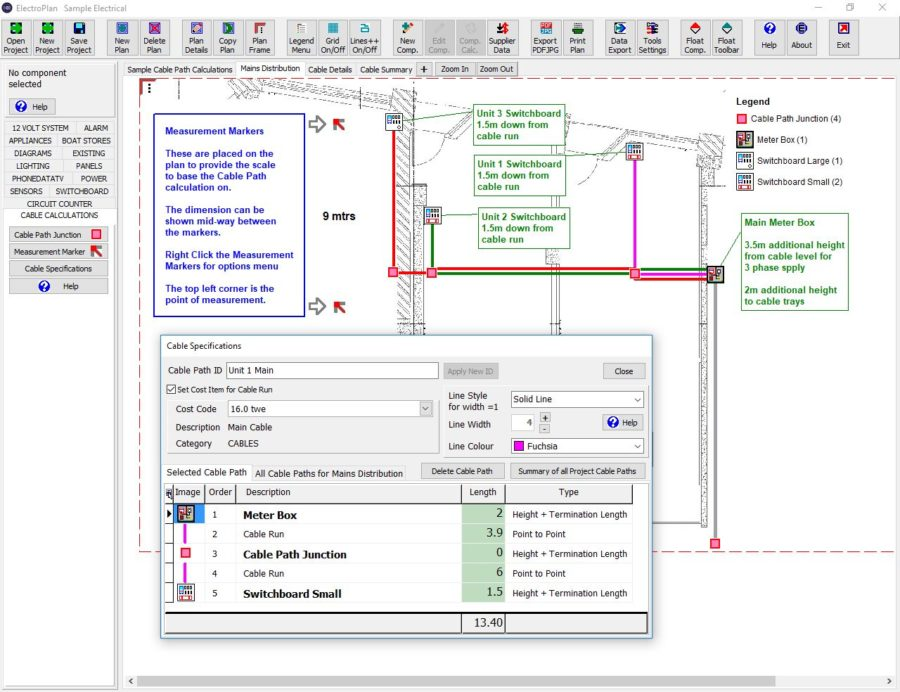 screenshot of ElectroPlan