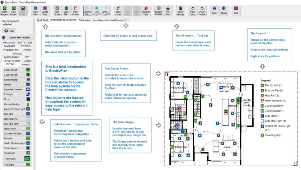screenshot of ElectroPlan