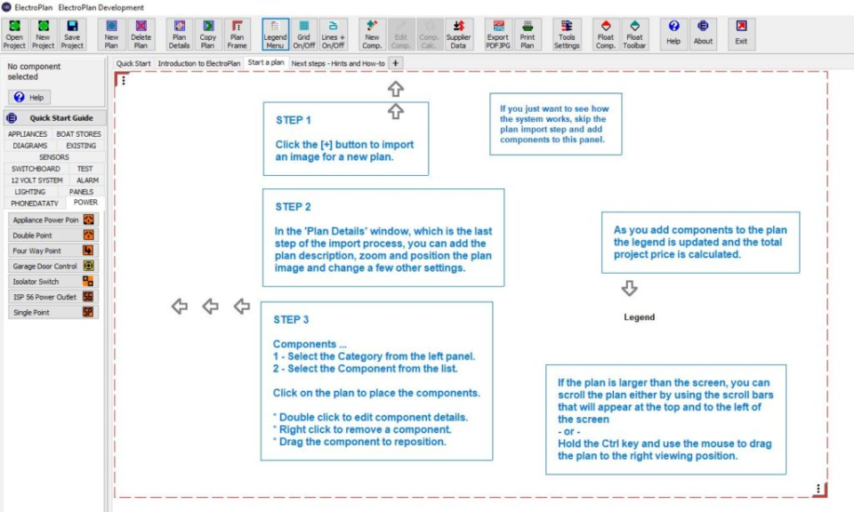 screenshot of ElectroPlan