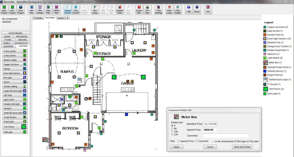 screenshot of ElectroPlan