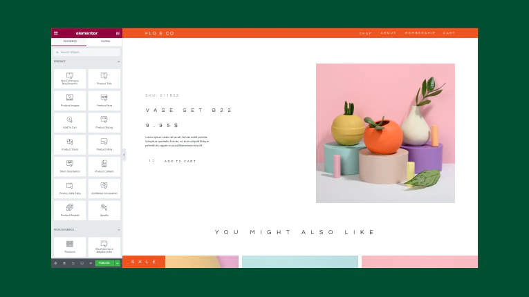 screenshot of Elementor