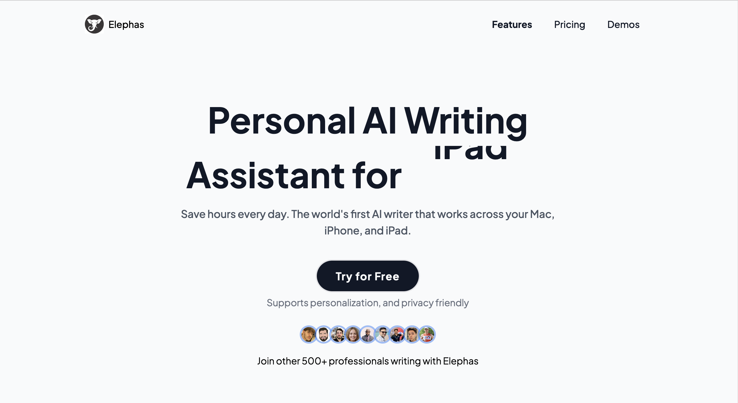 screenshot of Elephas